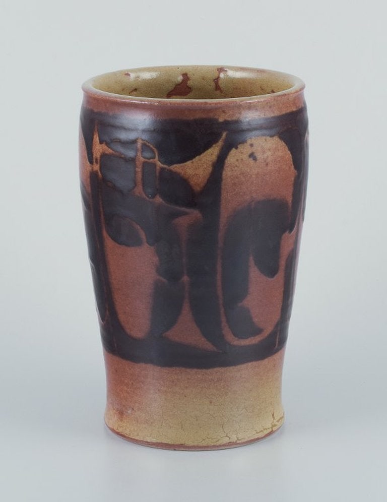 Nils Thorsson for Royal Copenhagen. Large unique ceramic vase. 1930s/40s. - 3
