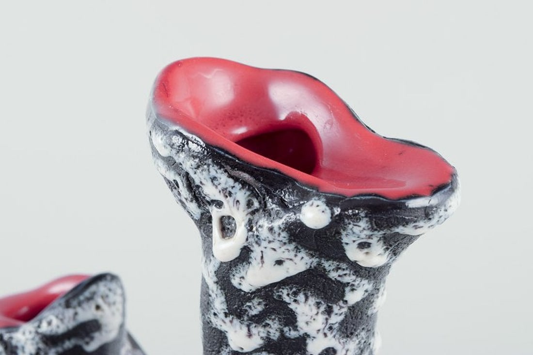 Vallauris, France. Ceramic vase in brutalist style. 1960s/70s. - 6
