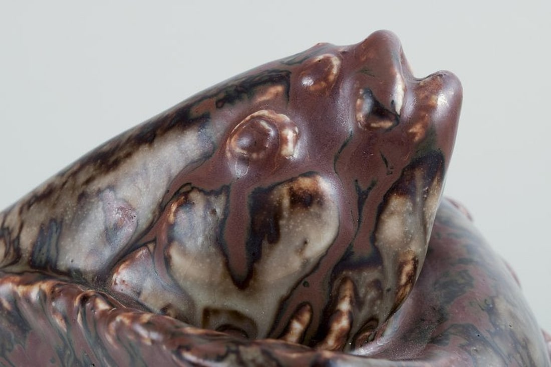 Hugo Liisberg for Saxbo, Denmark. Ceramic sculpture of two fish. Mid 1900s. - 7