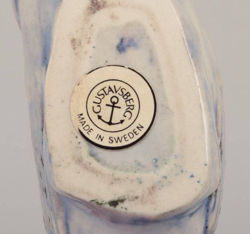 Sven Wejsfelt for Gustavsberg, Sweden. Unique 'Stim' fish in glazed ceramics. 1980s. - 8