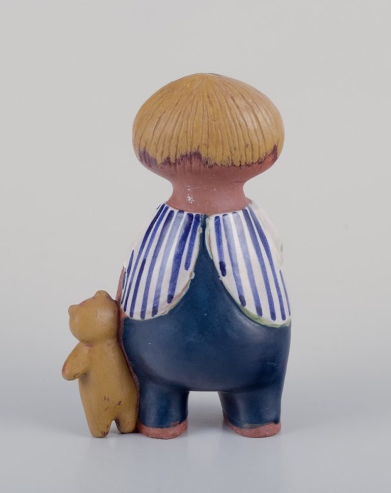 Lisa Larson for Gustavsberg, Sweden. Rare glazed ceramic figurine 'Malin'. 1970s. - 8