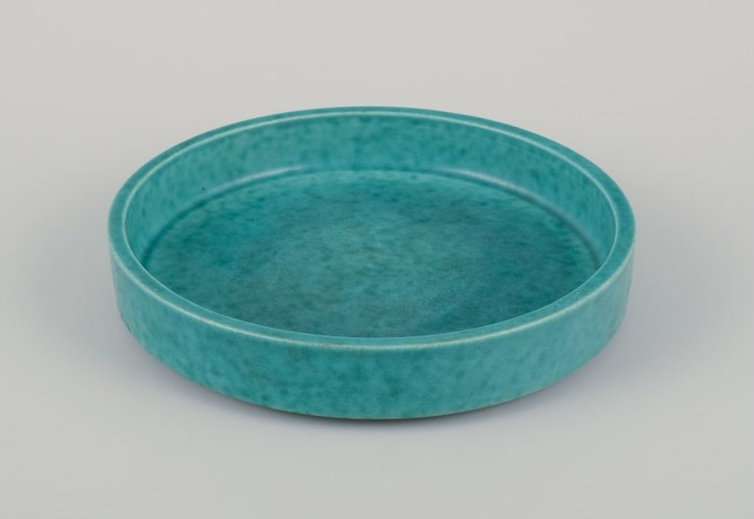 Wilhelm Kåge for Gustavsberg, Sweden. A ceramic bowl and a ceramic dish from the "Argenta" - 4
