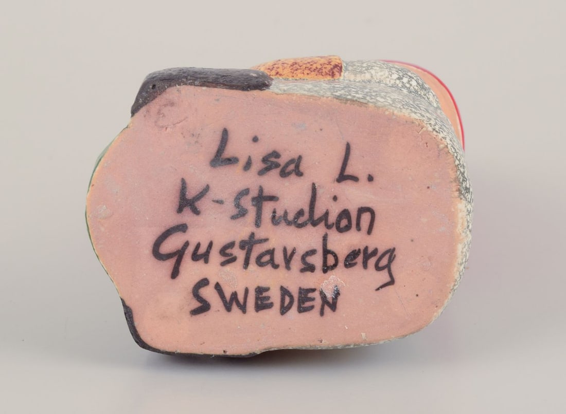 Lisa Larson for Gustavsberg. Candlestick holder. Sitting elf. Late 20th C. - 6