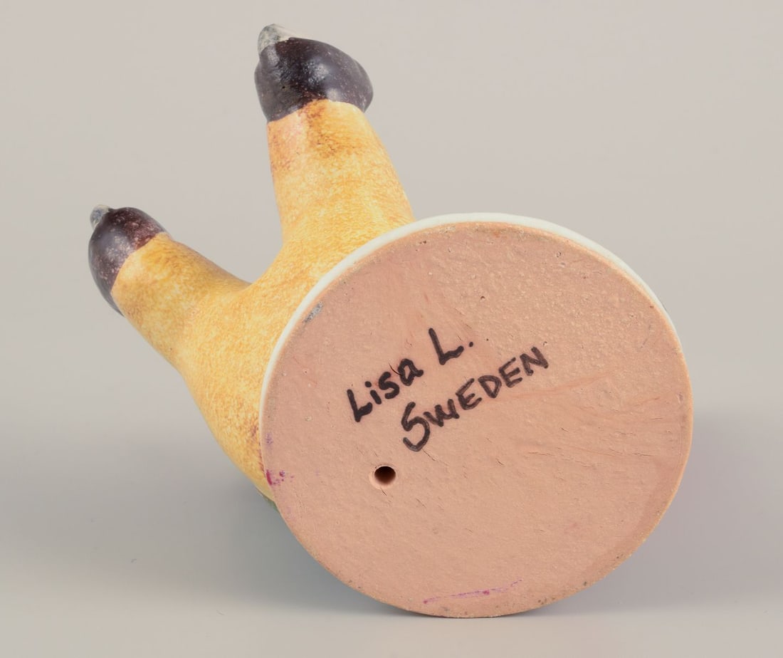Lisa Larson for Gustavsberg. Candlestick holder. Elf on skates. Late 20th C. - 6