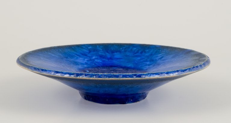 Marius Bessone for Vallauris. Unique ceramic bowl in crystalline glaze. Approx. 1980. - 3
