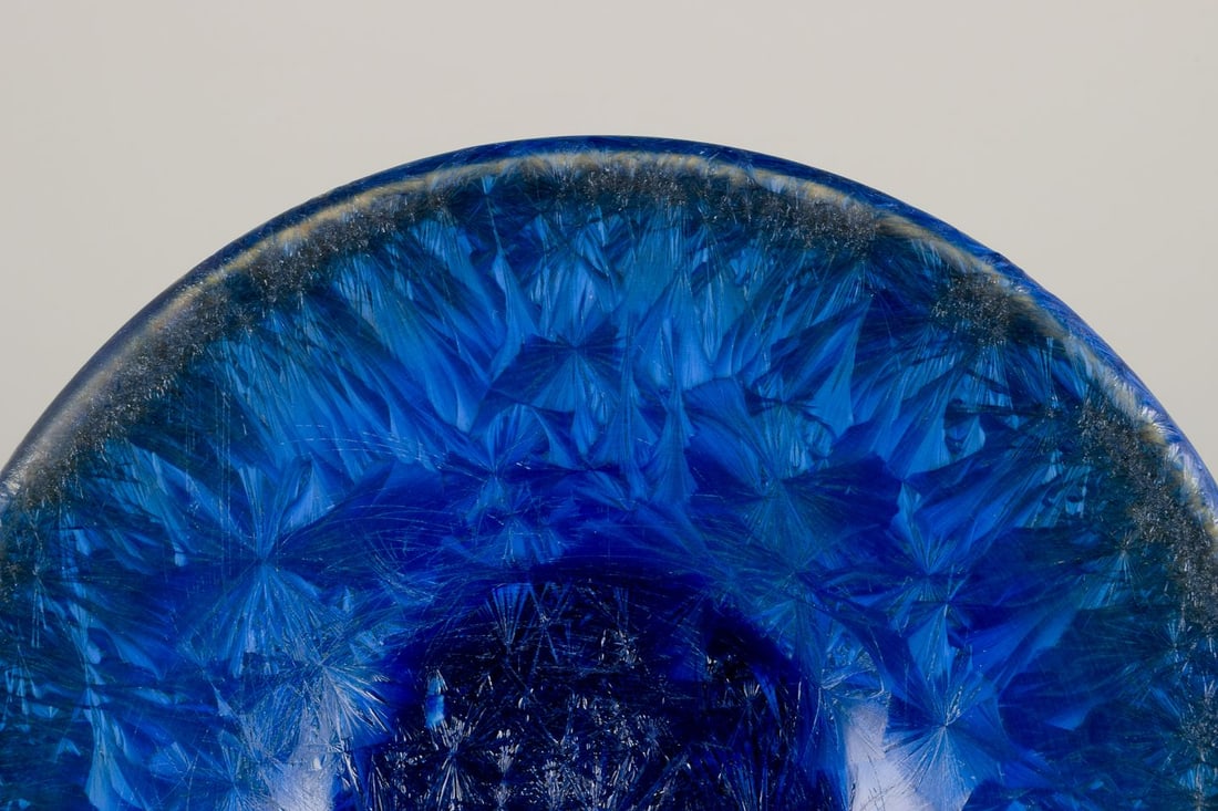 Marius Bessone for Vallauris. Unique ceramic bowl in crystalline glaze. Approx. 1980. - 5