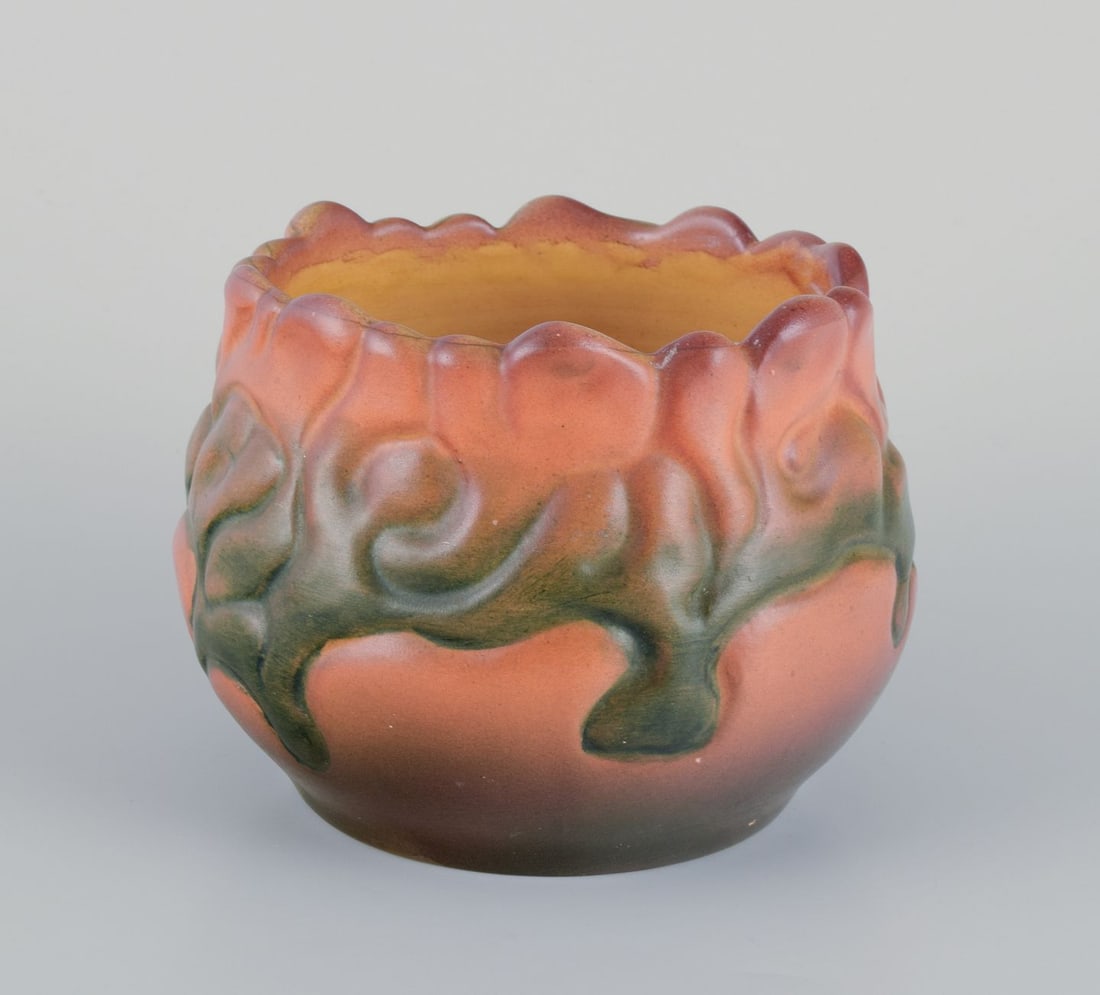 Ipsen's, Denmark. Ceramic Art Nouveau jar. 1920s/1930s. - 3
