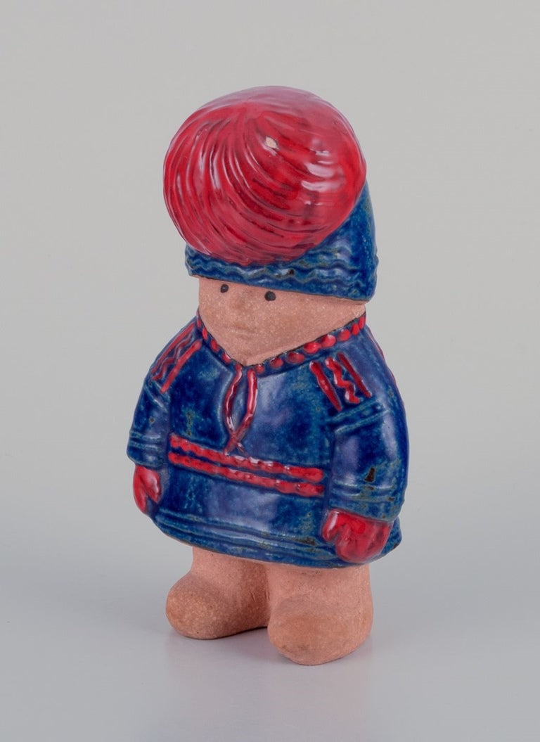 Lisa Larson for Gustavsberg. Stoneware figurine from the "Children of the World" series. "Nils" - 4