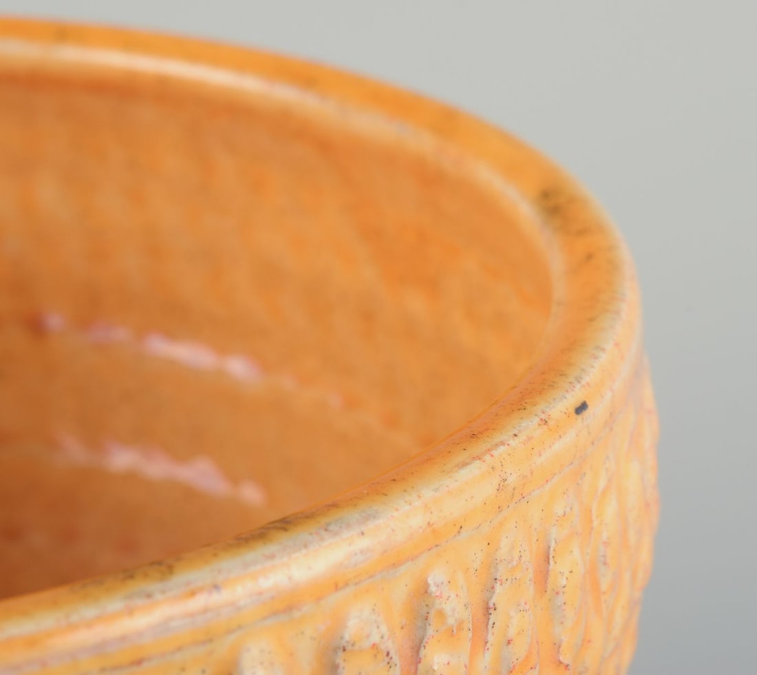 Svend Hammershøi for Kähler, Denmark. Ceramic vase in uranium glaze. Approx. 1930s. - 6