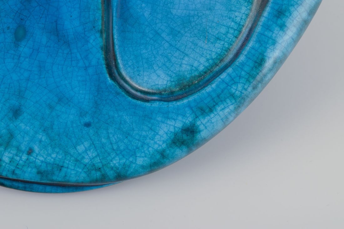 Hans Hedberg, Swedish ceramicist for Biot, France. Unique ceramic bowl. Organic form. - 6