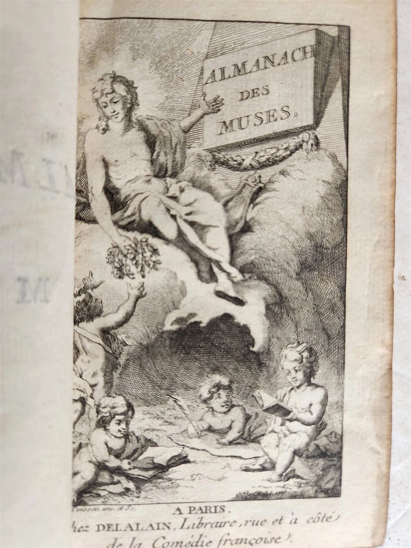 1765-1787 ALMANACH DES MUSES 24 VOLUMES antique POETRY LITERATURE DECORATIVE - 10