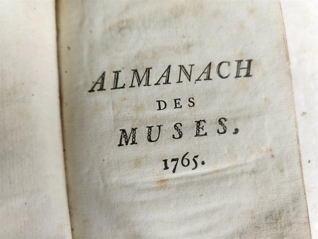 1765-1787 ALMANACH DES MUSES 24 VOLUMES antique POETRY LITERATURE DECORATIVE - 14