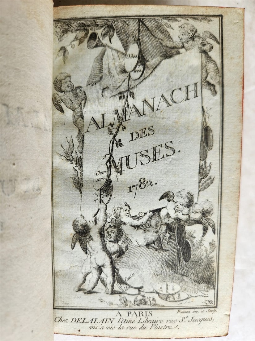 1765-1787 ALMANACH DES MUSES 24 VOLUMES antique POETRY LITERATURE DECORATIVE - 18