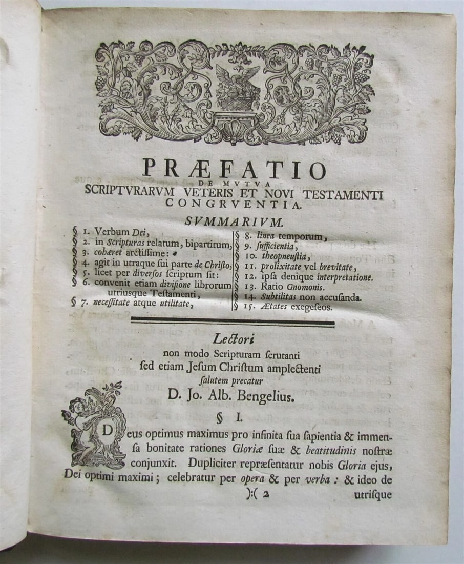 1753 Gnomon in duodecim Prophetas Minores VELLUM antique LATIN & HEBREW - 7
