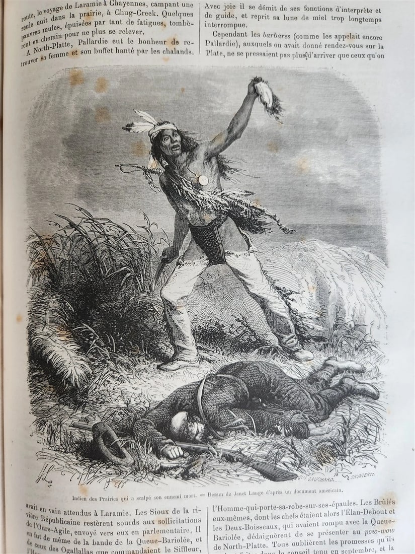 1868 HISTORY of VOYAGES ILLUSTRATED antique USA WILD WEST CAUCASUS ARCTIC SUDAN - 4