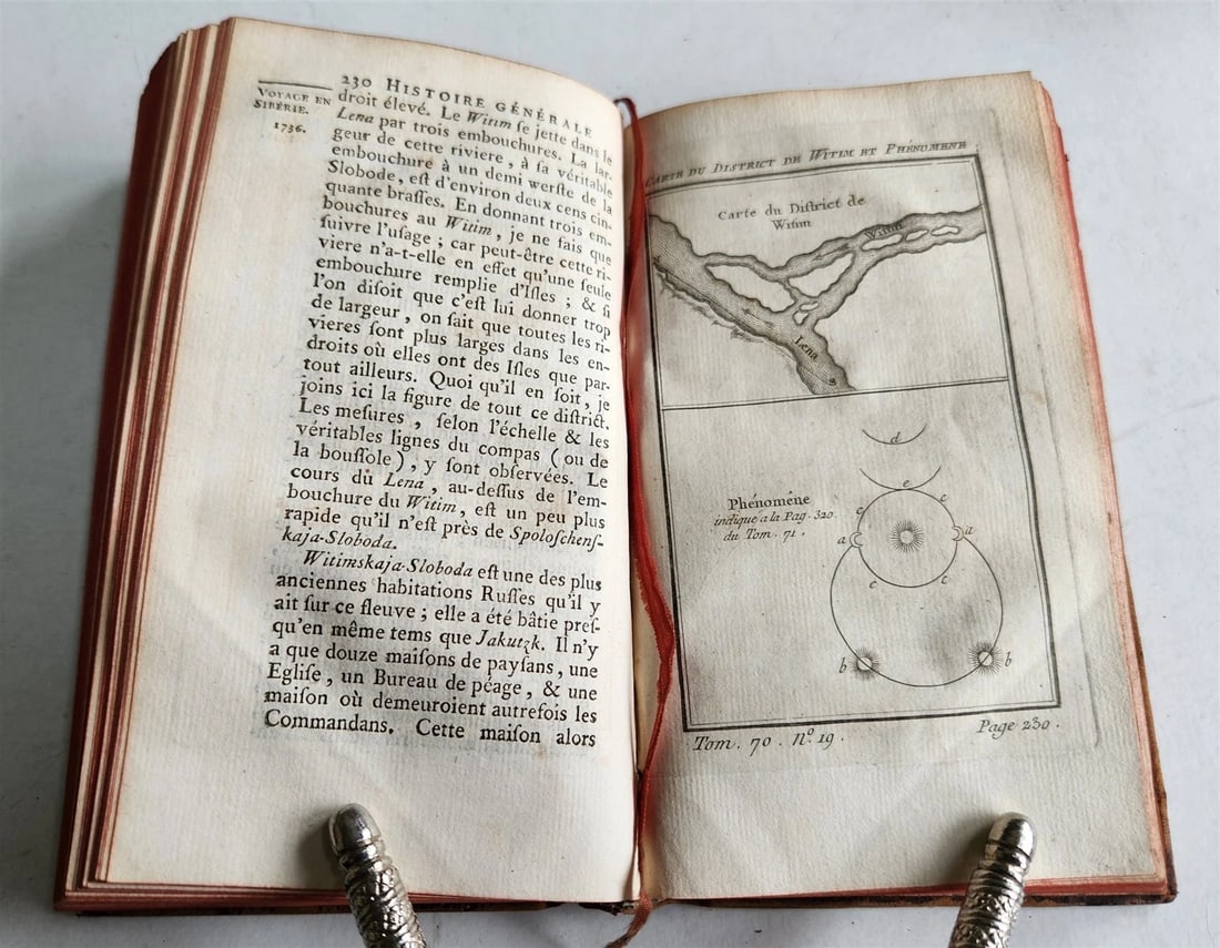 1768 HISTOIRE des VOYAGES antique Vol.70 LENA RIVER SIBERIA RUSSIA illustrated - 5
