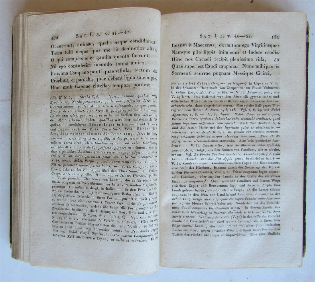 1815 HORACE in GERMAN printed in WROCLAW BRESLAU antique SATIREN - 4