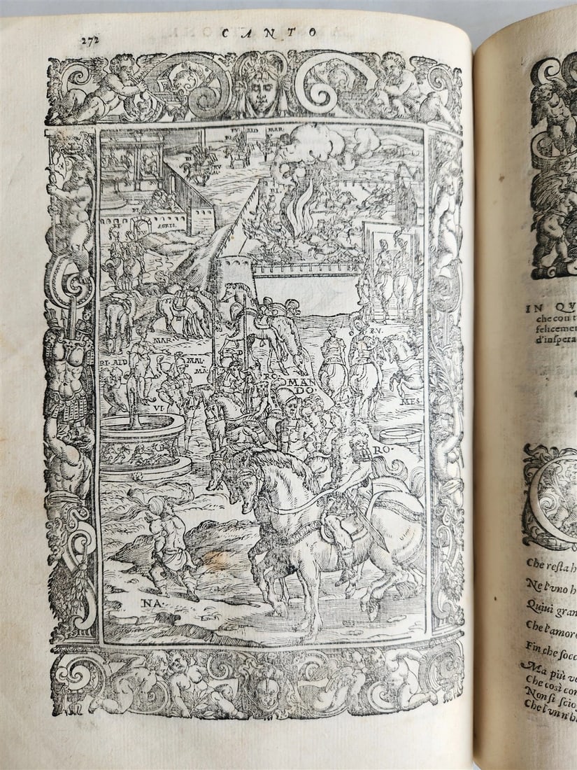 1587 ORLANDO FURIOSO by Lodovico Ariosto antique MAGNIFICENTLY ILLUSTRATED - 14