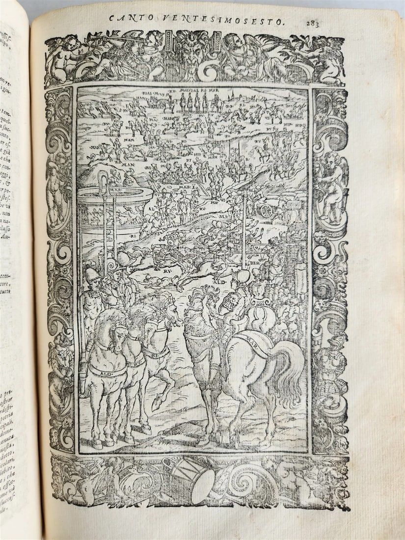 1587 ORLANDO FURIOSO by Lodovico Ariosto antique MAGNIFICENTLY ILLUSTRATED - 15