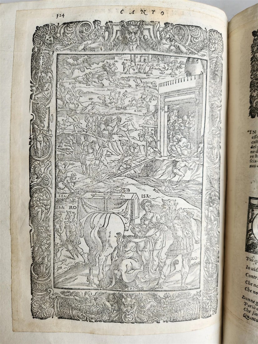 1587 ORLANDO FURIOSO by Lodovico Ariosto antique MAGNIFICENTLY ILLUSTRATED - 16