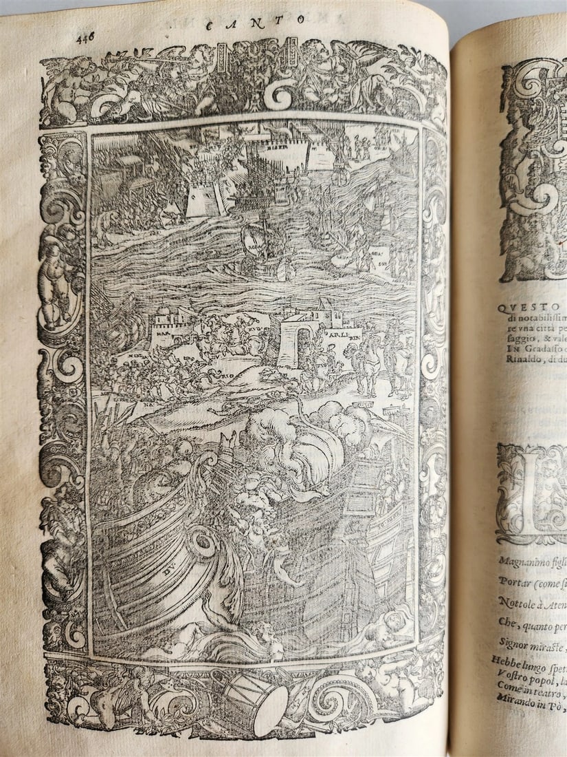 1587 ORLANDO FURIOSO by Lodovico Ariosto antique MAGNIFICENTLY ILLUSTRATED - 18