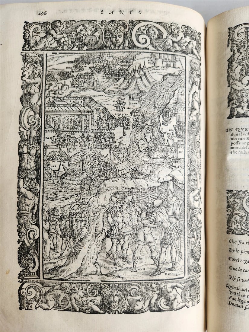 1587 ORLANDO FURIOSO by Lodovico Ariosto antique MAGNIFICENTLY ILLUSTRATED - 20