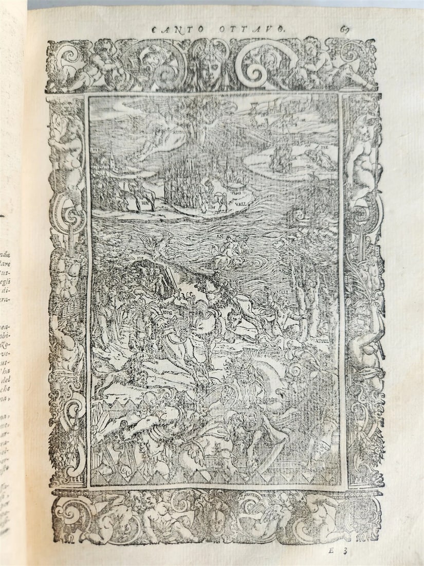 1587 ORLANDO FURIOSO by Lodovico Ariosto antique MAGNIFICENTLY ILLUSTRATED - 6