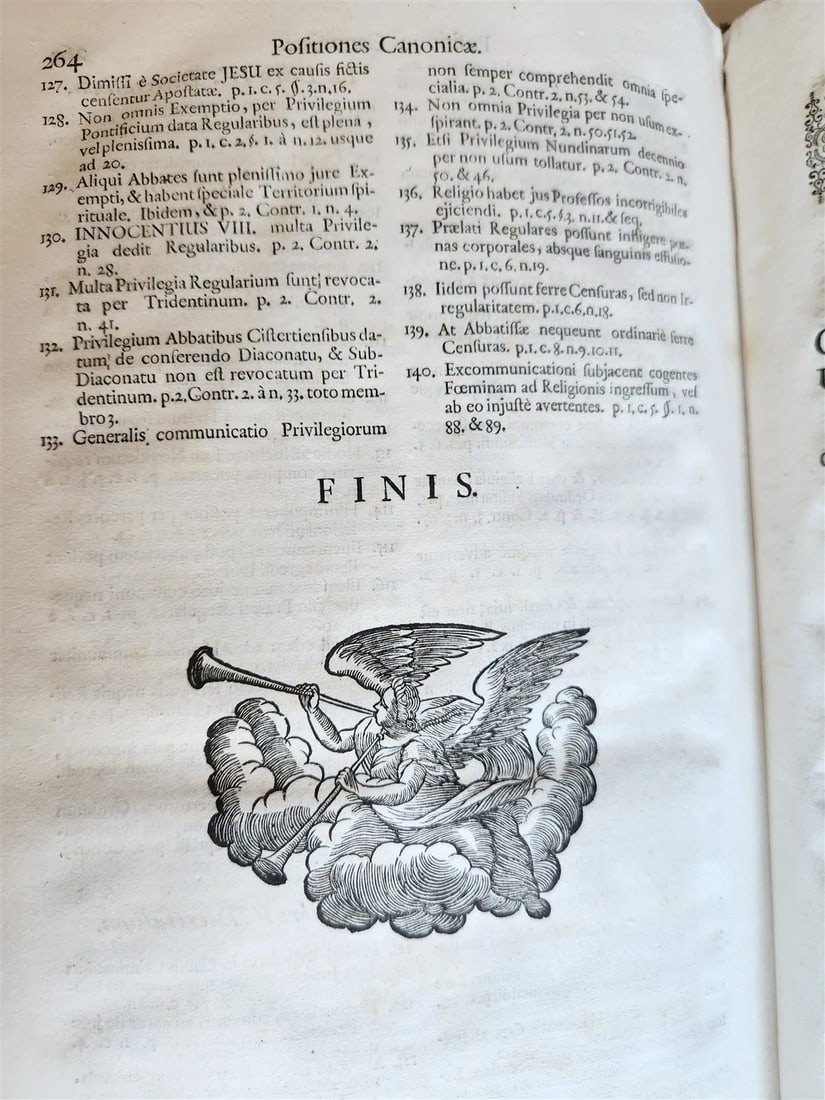 1708 CANON LAW by Jakob Wex antique PIGSKIN BOUND FOLIO in LATIN - 13