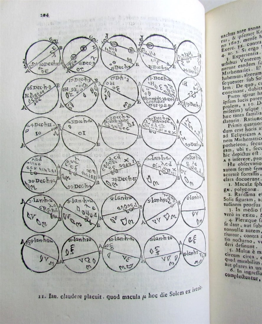 1718 GALILEO GALILEI 3 volumes OPERE illustrated VELLUM BOUND antique SCARCE - 10