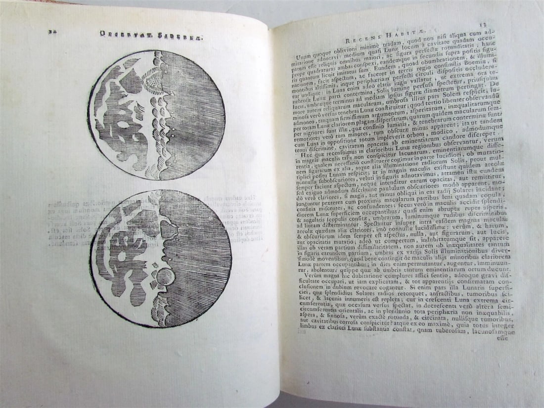 1718 GALILEO GALILEI 3 volumes OPERE illustrated VELLUM BOUND antique SCARCE - 9
