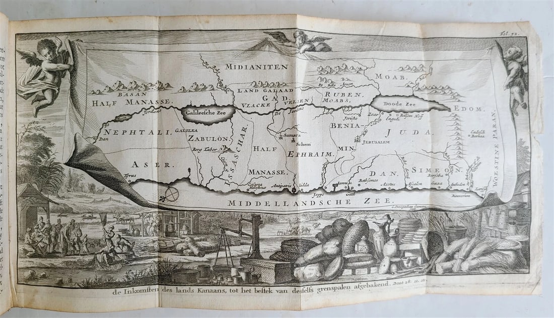 1715 HEBREW REPUBLIC in DUTCH antique ILLUSTRATED Judaica VELLUM BINDING (1 of 10)