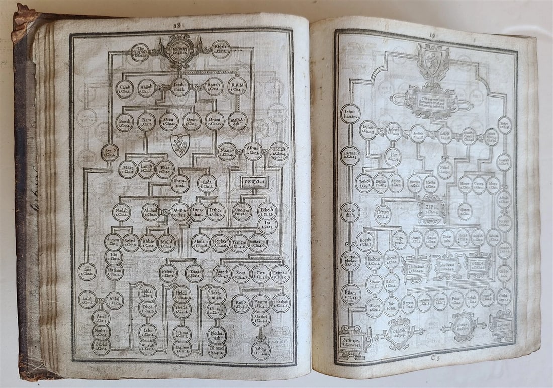 1630 BIBLE in ENGLISH Robert Barker & John Bill antique KING JAMES illustrated - 17
