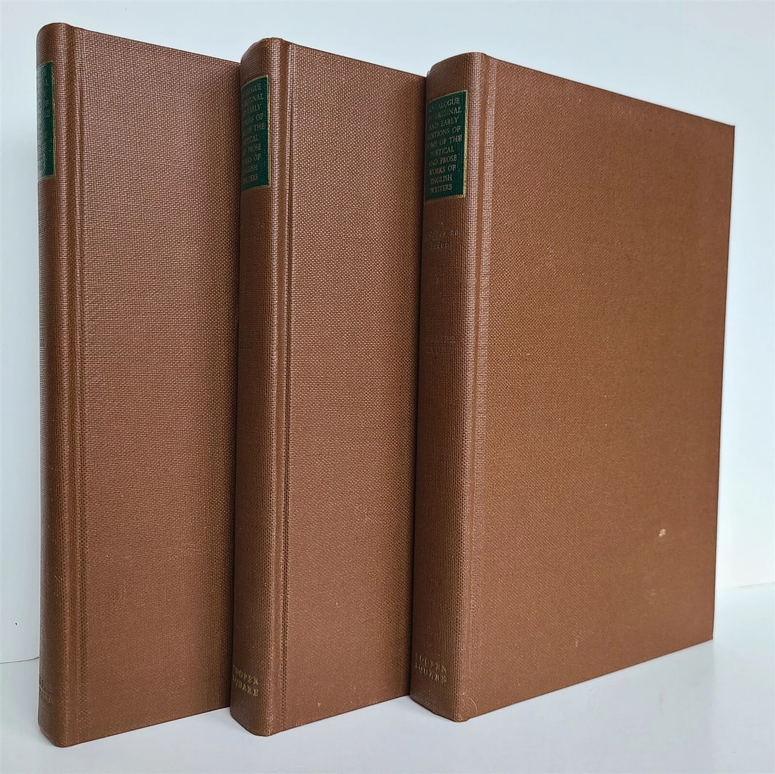 1958 3 vols CATALOG of ORIGINAL & EARLY EDITIONS of ENGLISH WRITERS illustrated (1 of 6)
