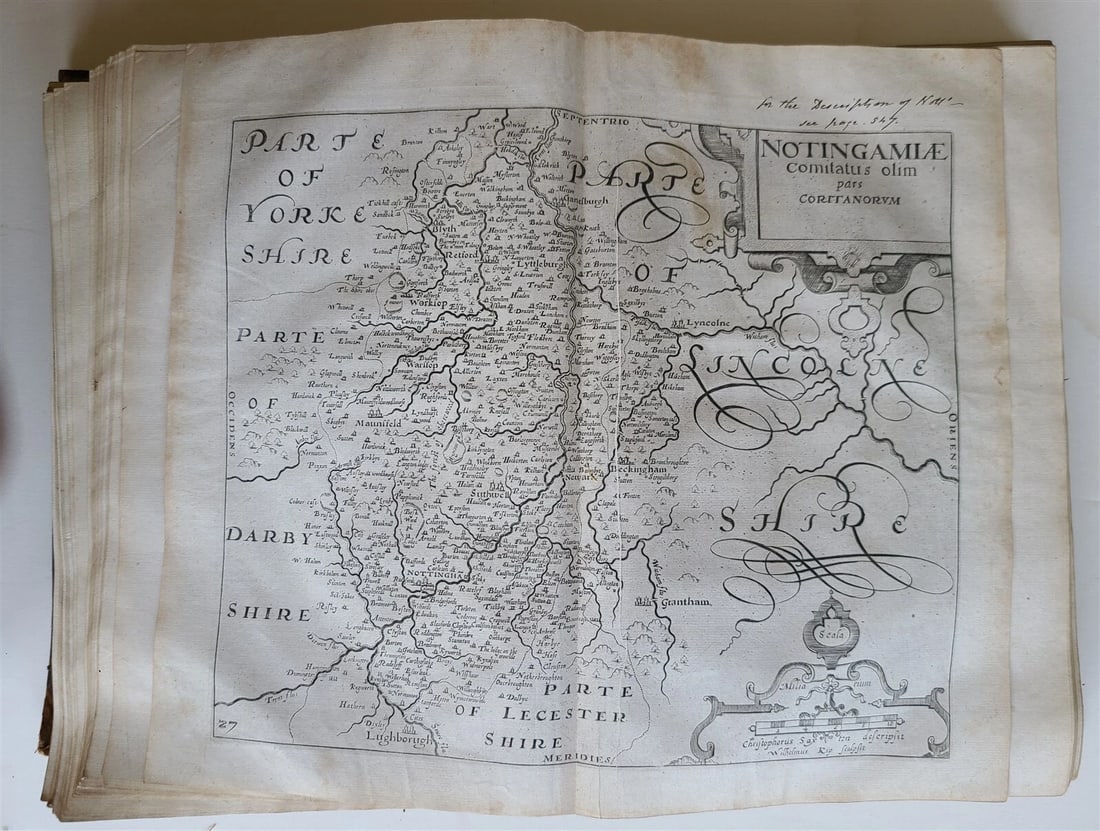 1637 BRITAIN DESCRIPTION of England Scotland Ireland antique ILLUSTRATED 48 MAPS - 12