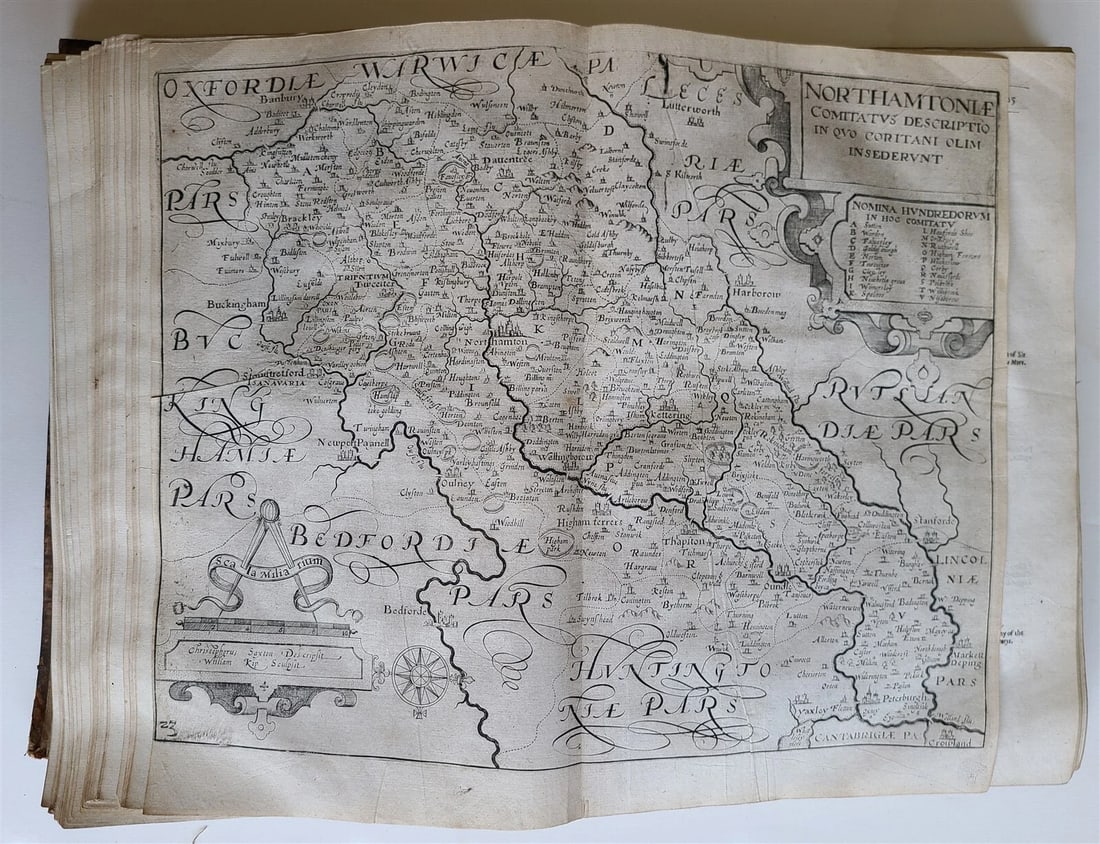 1637 BRITAIN DESCRIPTION of England Scotland Ireland antique ILLUSTRATED 48 MAPS - 13
