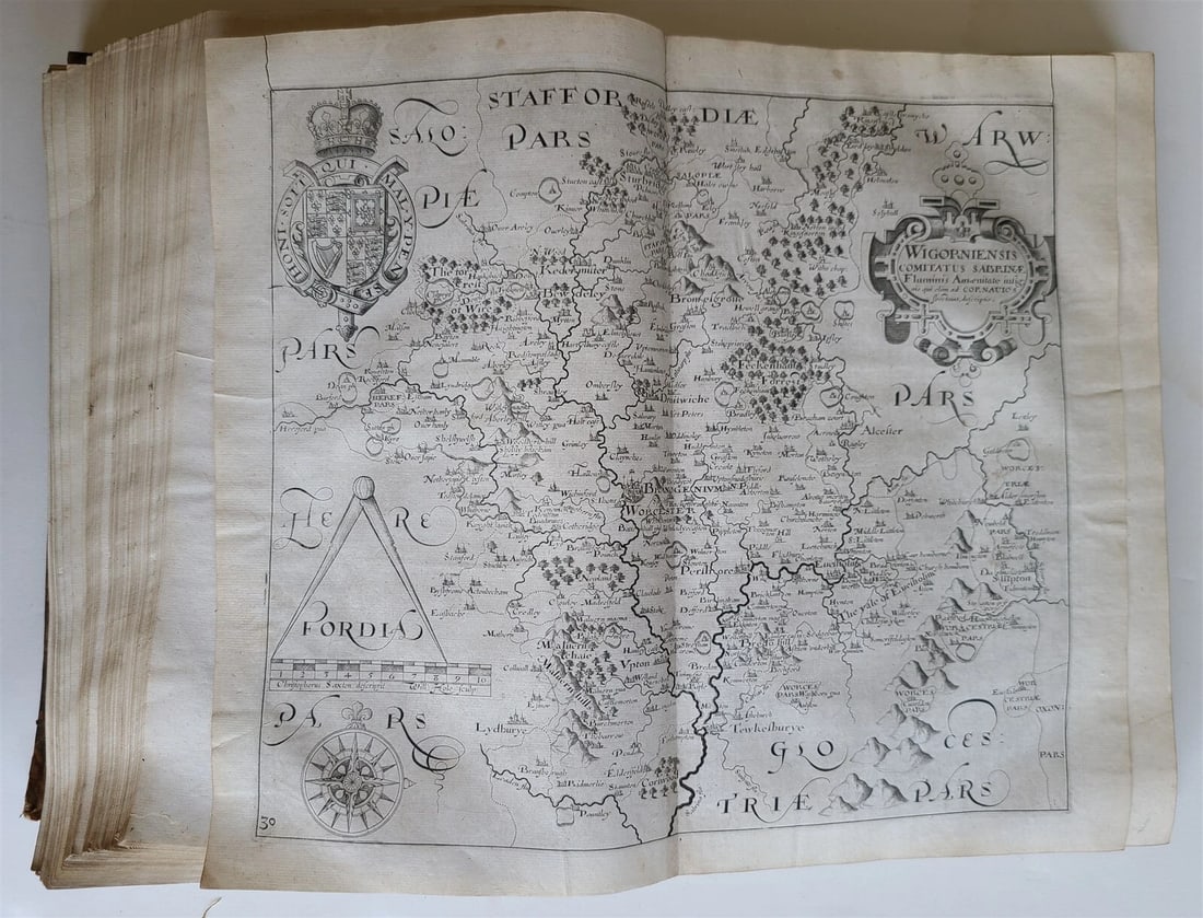1637 BRITAIN DESCRIPTION of England Scotland Ireland antique ILLUSTRATED 48 MAPS - 19