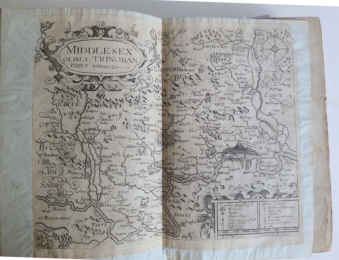 1637 BRITAIN DESCRIPTION of England Scotland Ireland antique ILLUSTRATED 48 MAPS - 3