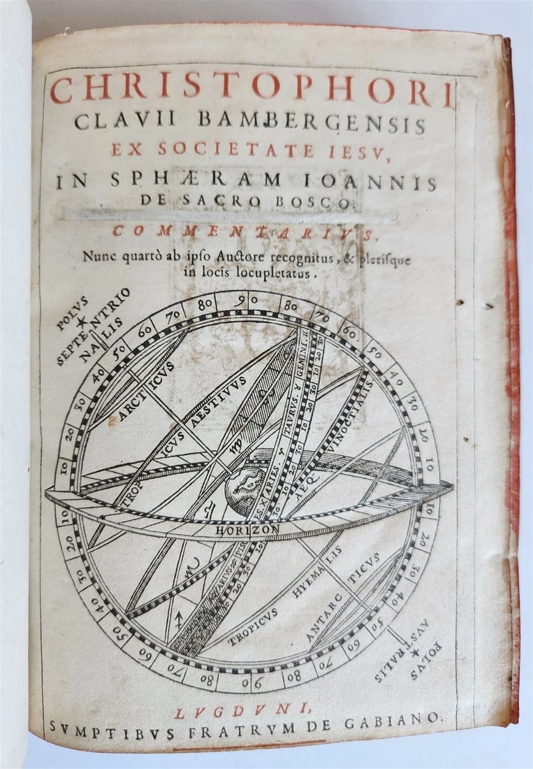 1593 ASTRONOMY In Sphaeram Joannis de Sacro Bosco ANTIQUE by Christopher Clavius (1 of 20)