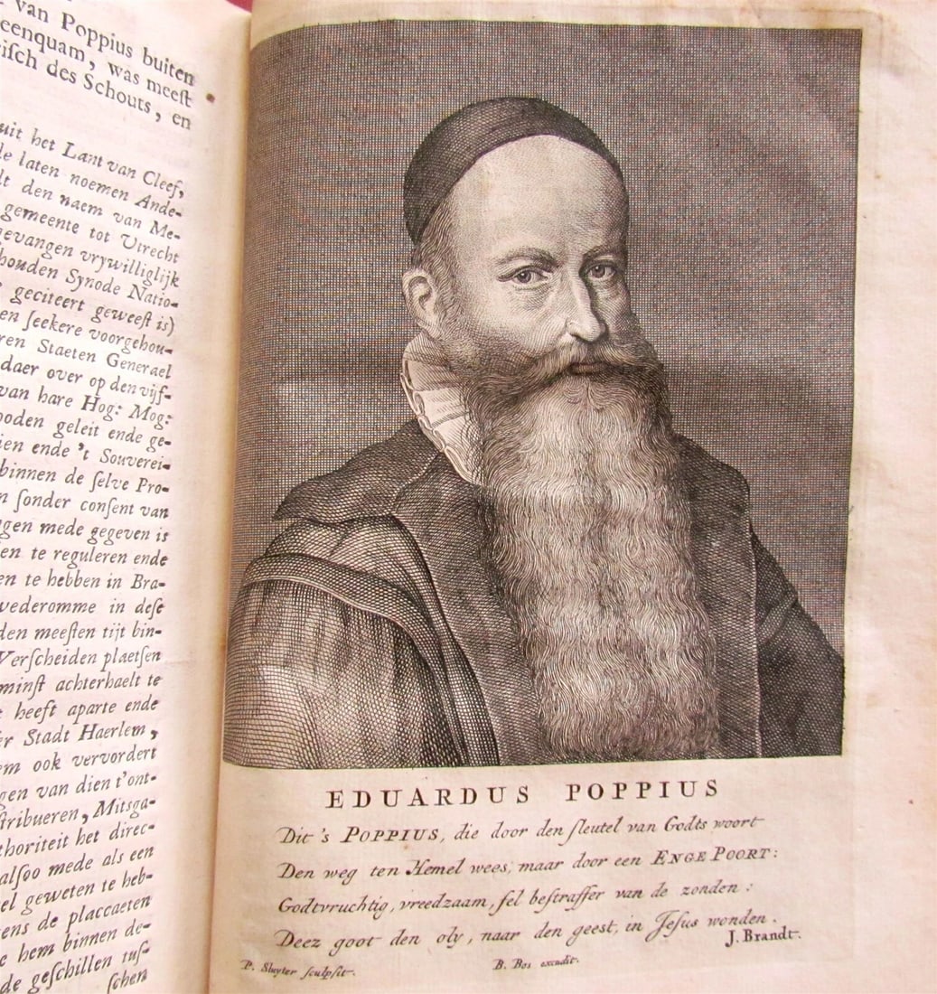 1674 HISTORY of REFORMATION by G. BRANDT 4 VOLUMES VELLUM antique ILLUSTRATED - 12