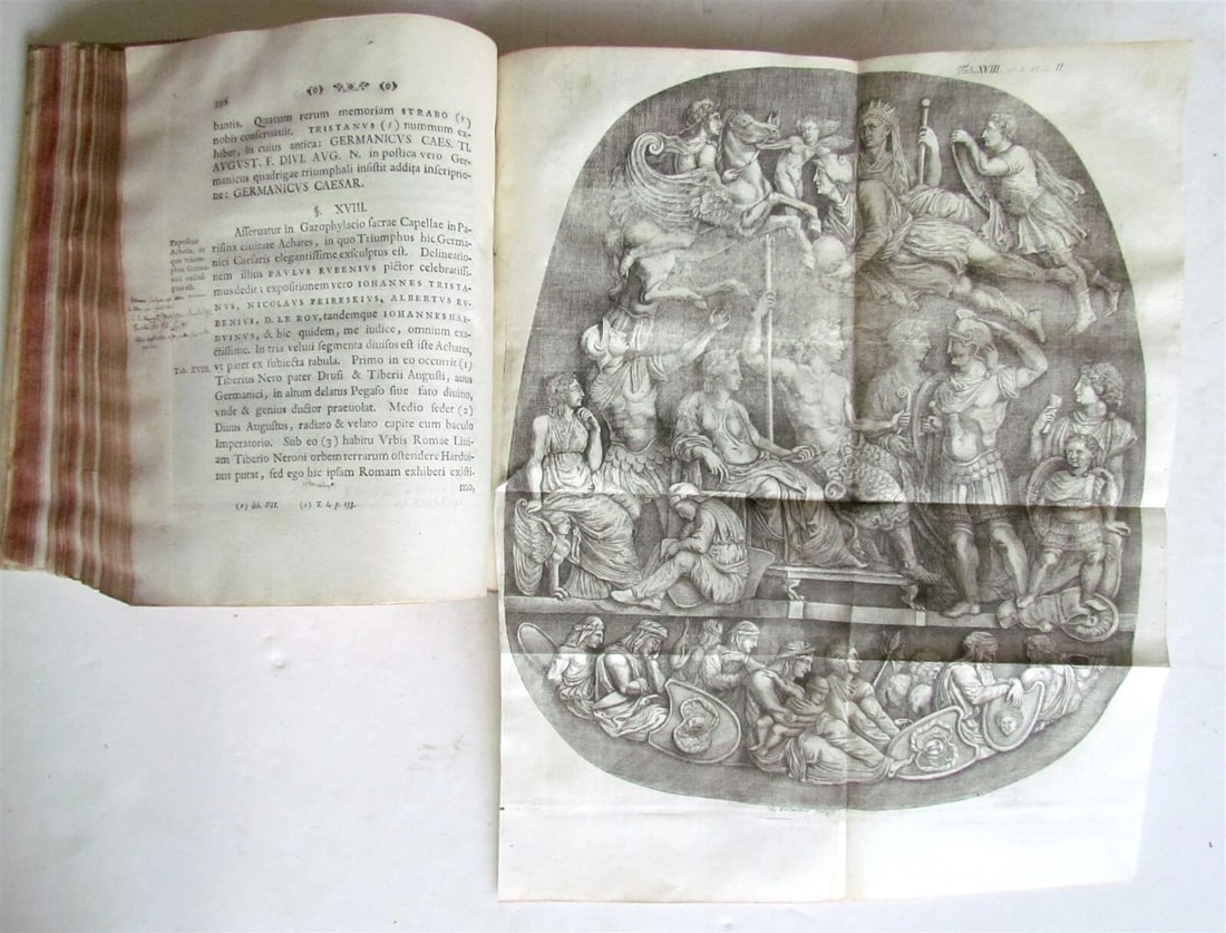 1750 GERMAN HISTORY ILLUSTRATED antique De origine Germanorum eorumque vetustis - 12