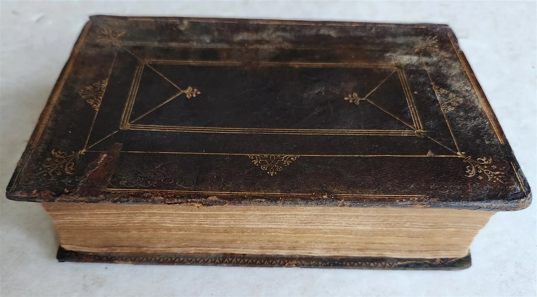 1753 BOOK of COMMON PRAYER w/ PSALTER in ENGLISH antique - 4