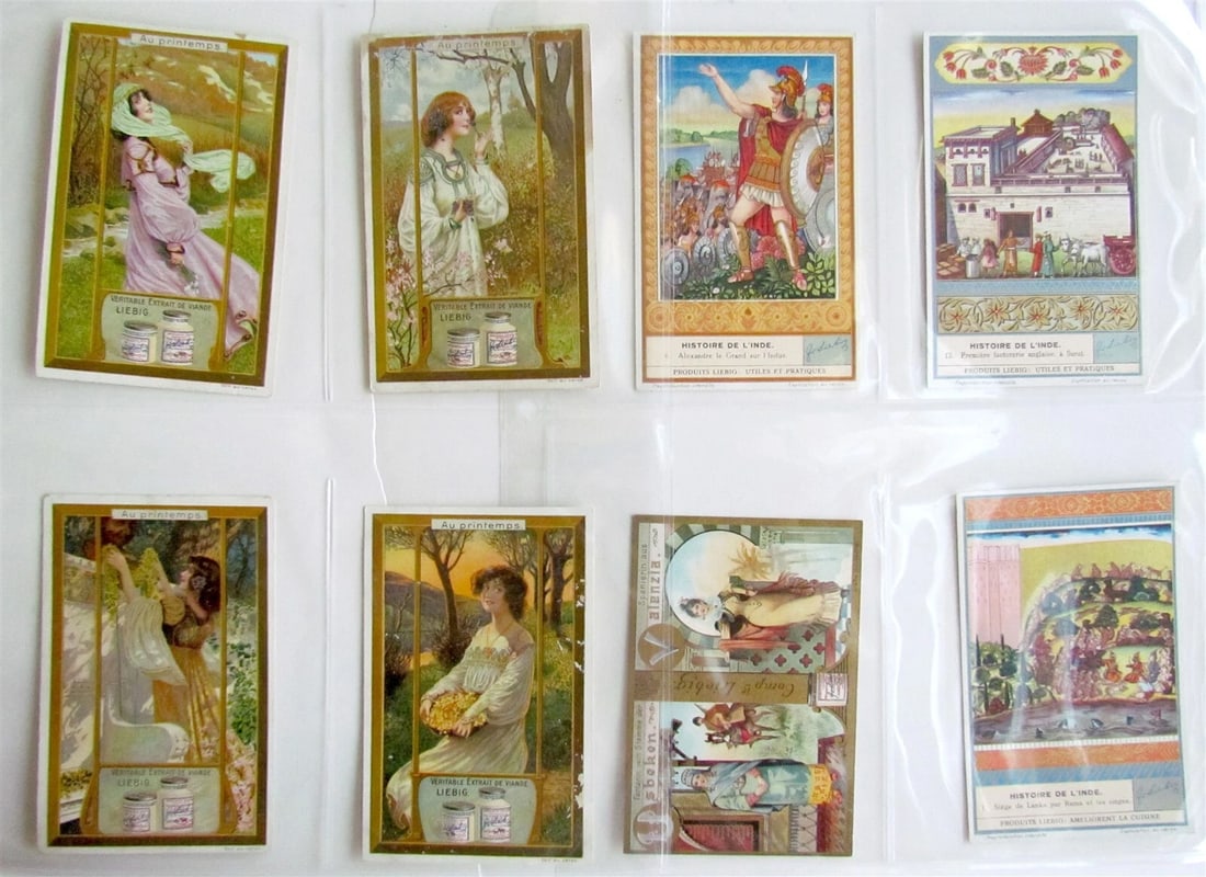LIEBIG COMPANY 131 TRADE CARDS COLLECTION antique - 10