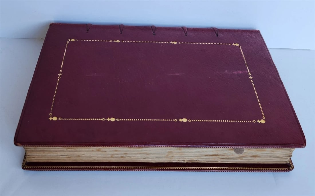 1895 BOOK of CHRISTMAS VERSE antique ILLUSTRATED by Walter Crane SIGNED BINDING - 11