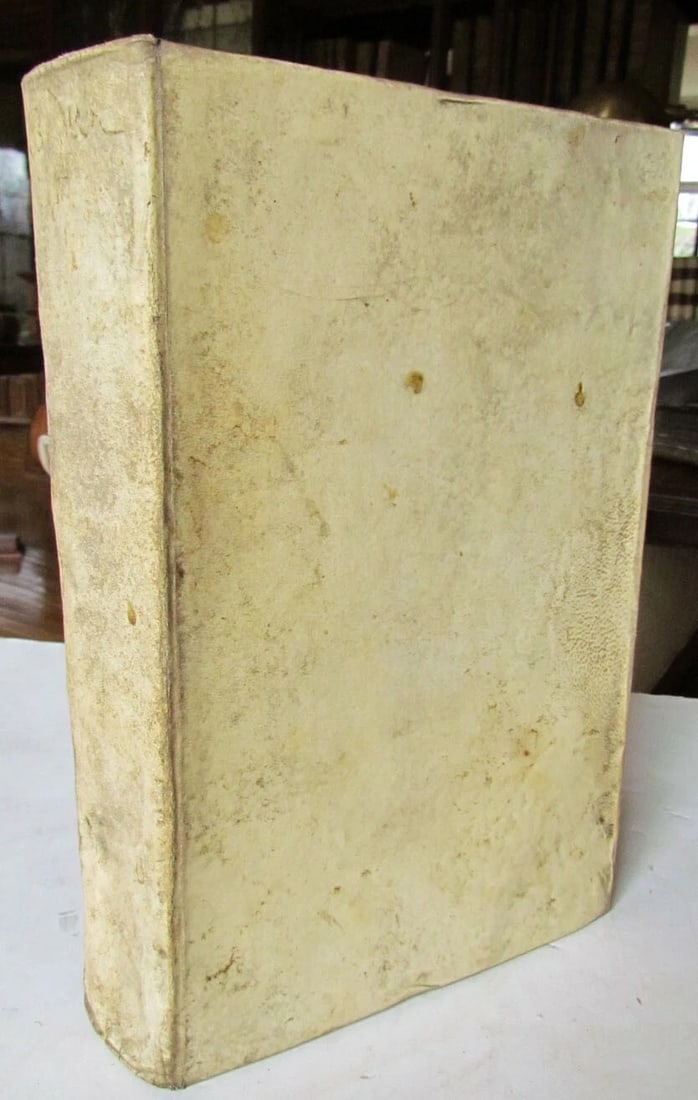 1683 ANTIQUE VELLUM BOUND FOLIO in GERMAN by JESUIT JOANNE BODLER: Fest- und Feyr-taglicher Predigen Curs als in einem Bett-Kennen zu dem Ring der glu¨ckseeligen Ewigkeit : nach Anstalt dess weiland maist-streittenden Adels und nun auff ewigwehrend,