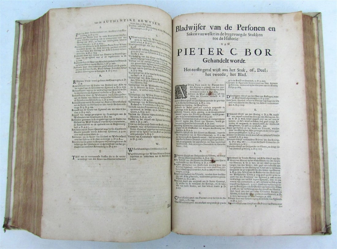 1684 HISTORY of NETHERLANDS in DUTCH VELLUM BOUND FOLIO by Pieter Bor - 11