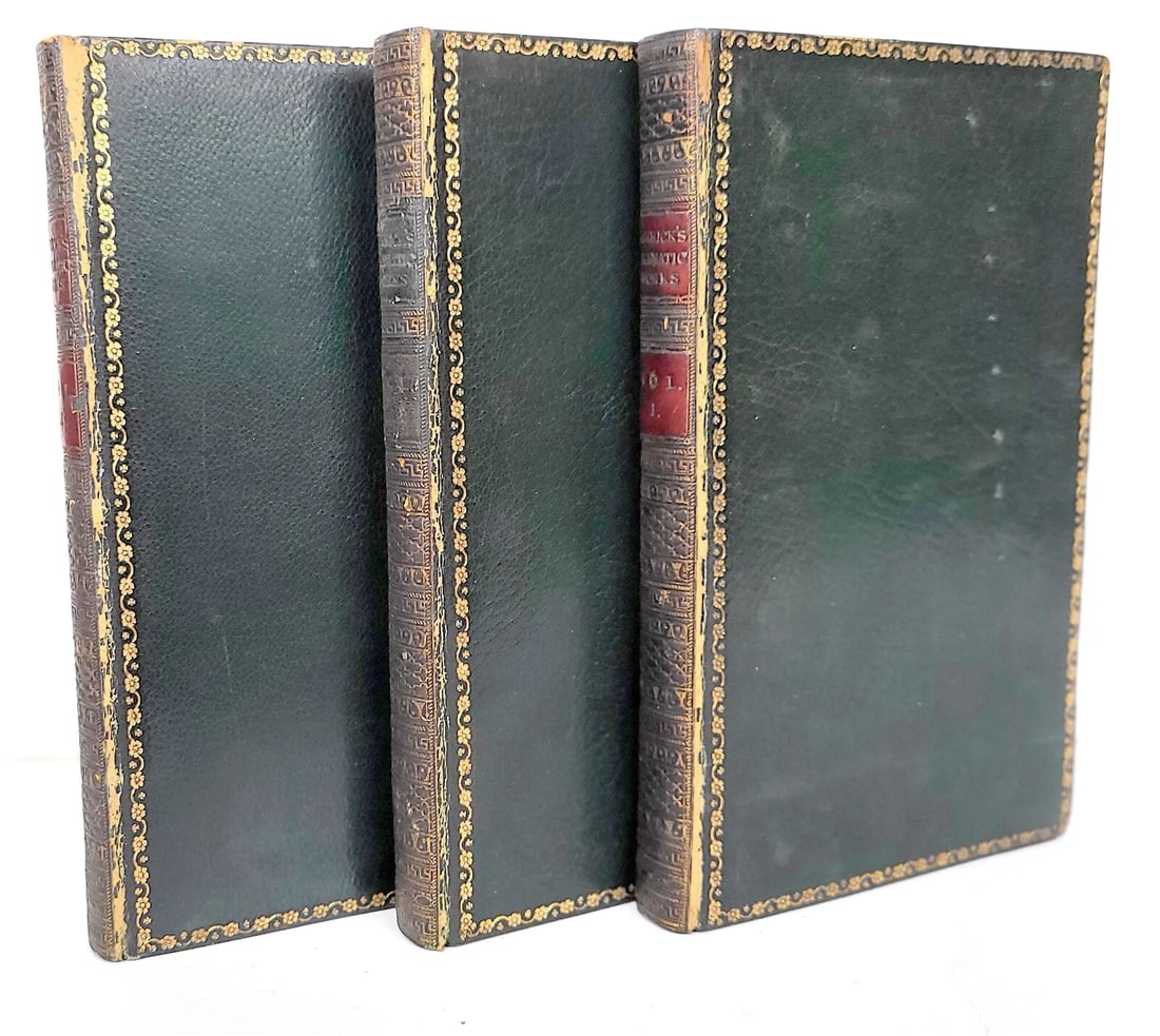 1798 DRAMATIC WORKS of DAVID GARRICK 3 VOLUMES antique (1 of 10)