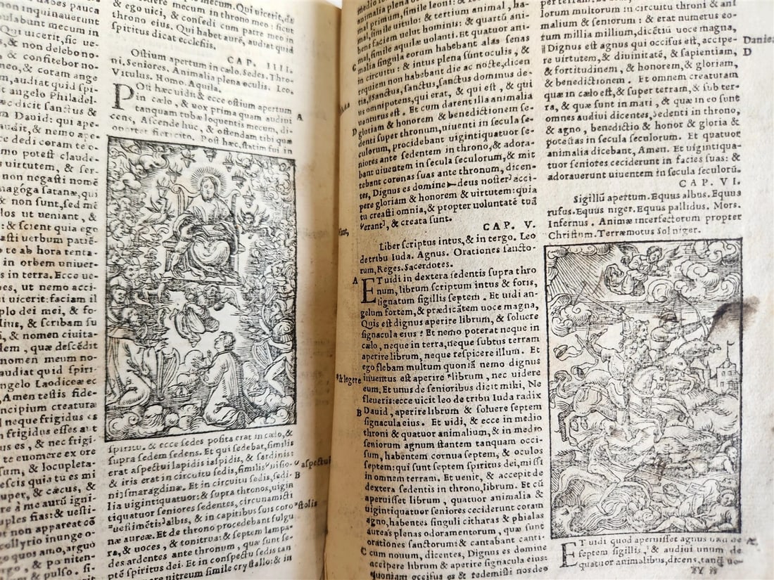 1541 BIBLE in LATIN antique rare BEAUTIFULLY ILLUSTRATED - 15