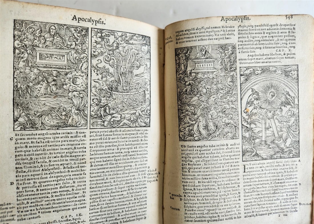 1541 BIBLE in LATIN antique rare BEAUTIFULLY ILLUSTRATED - 18