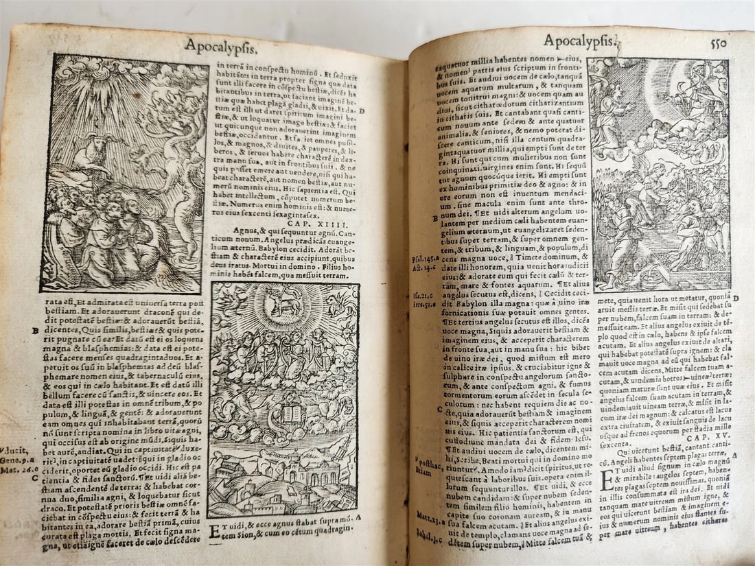 1541 BIBLE in LATIN antique rare BEAUTIFULLY ILLUSTRATED - 20