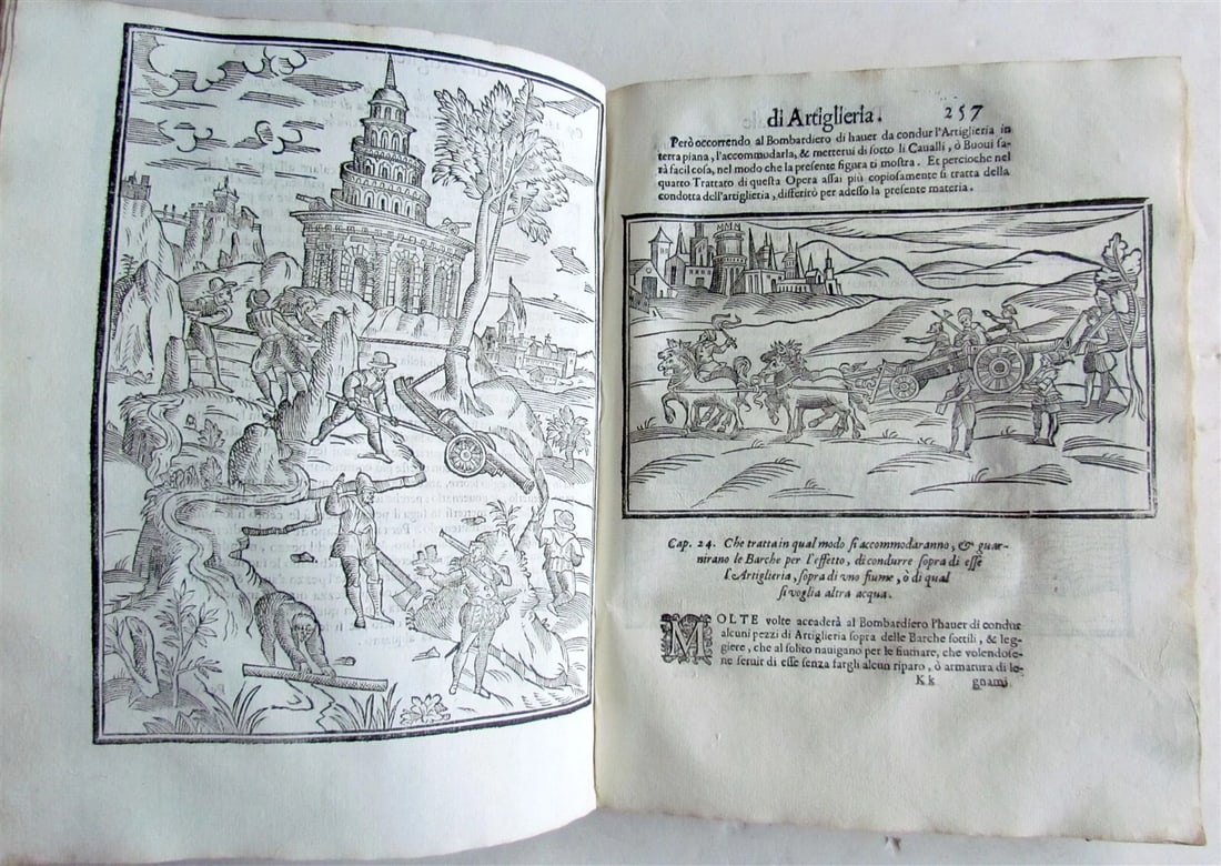 1606 ARTILLERY PRACTICE ILLUSTRATED antique PRATTICA MANUALE DELL' ARTIGLIERIA (1 of 12)